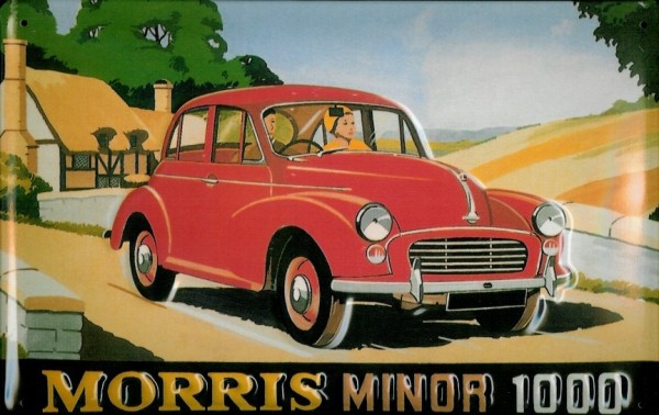 Blechschild Morris Minor 1000 Auto Nostalgieschild Schild
