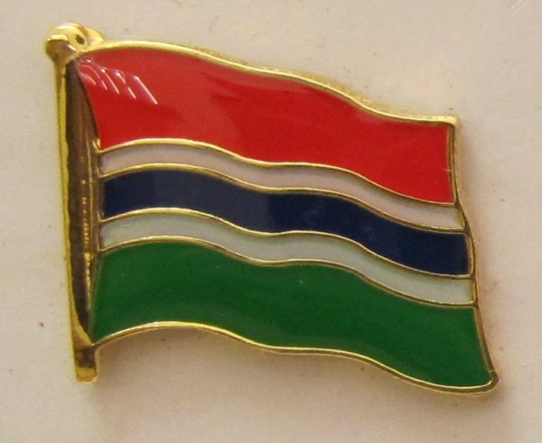 Gambia Pin Anstecker Flagge Fahne Nationalflagge