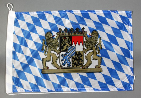 Bootsflagge Bayern 30x45 cm Motorradflagge Bootsfahne