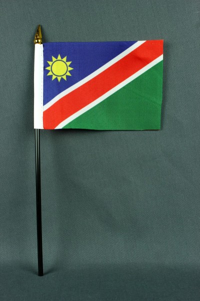 Kleine Tischflagge Namibia 10x15 cm optional mit Tischfähnchenständer